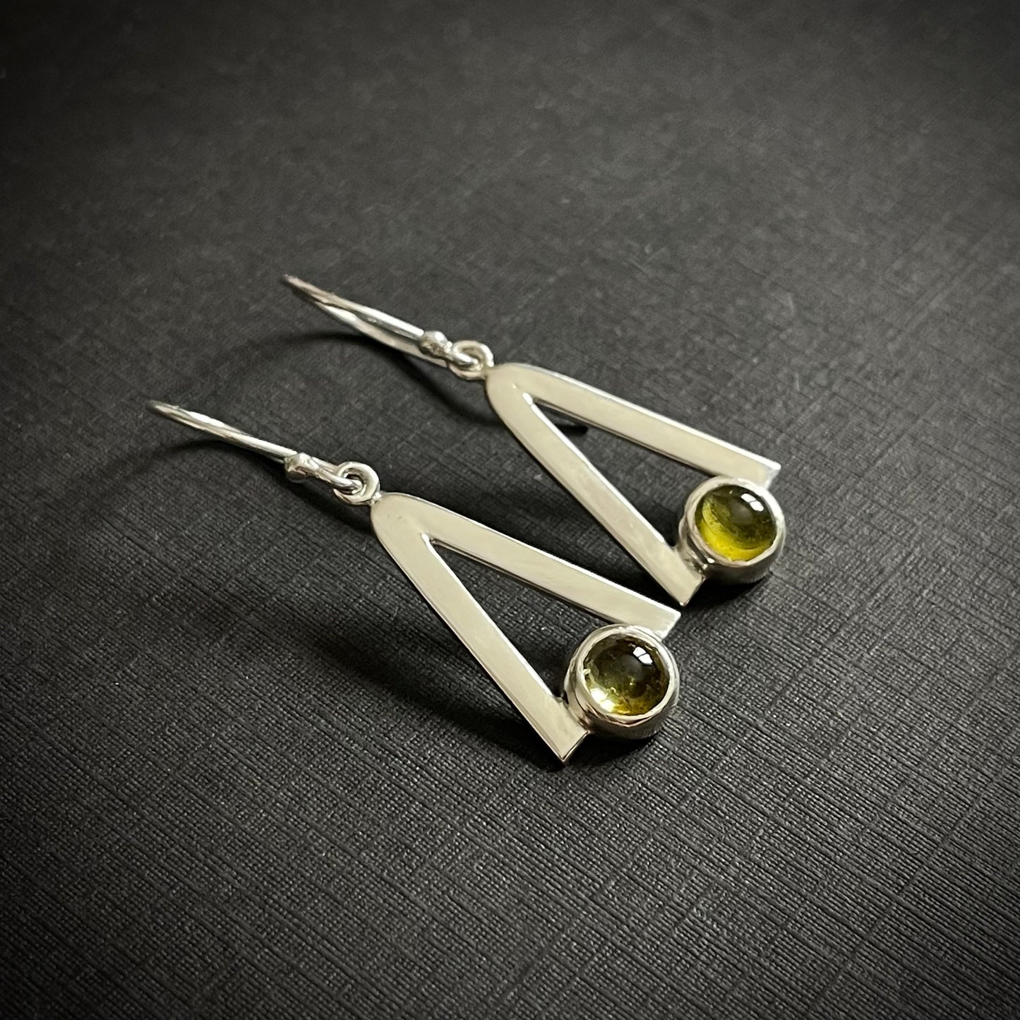 Boucles d'oreilles tourmalines jaunes