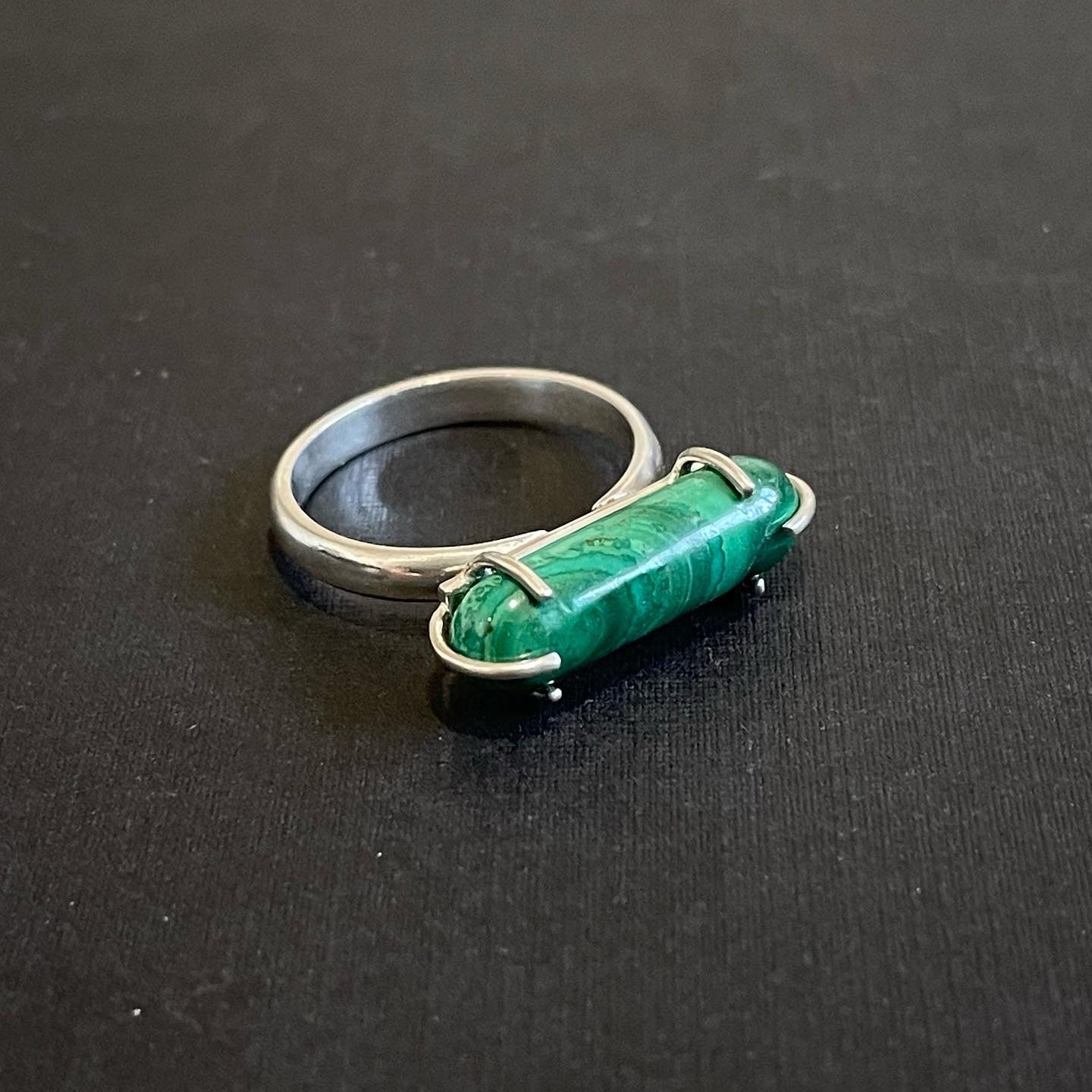 Bague malachite
