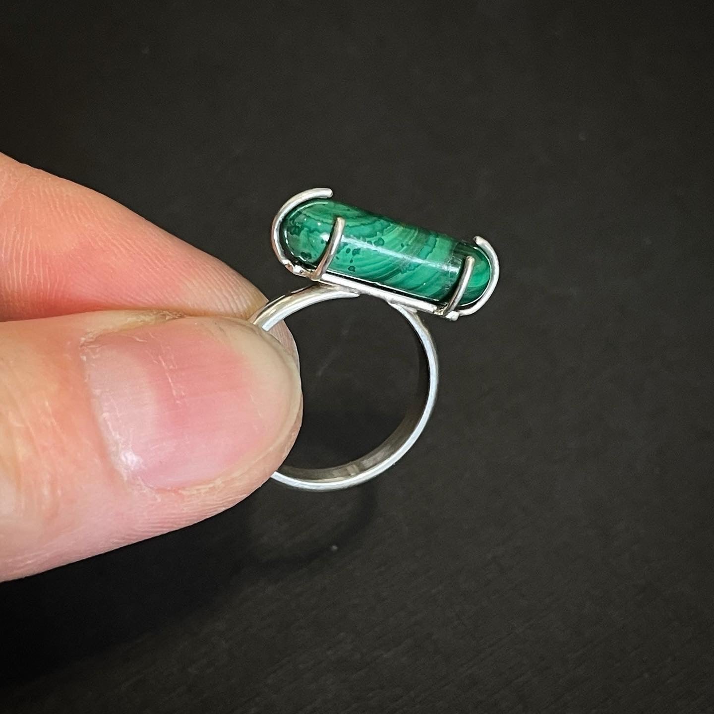 Bague malachite