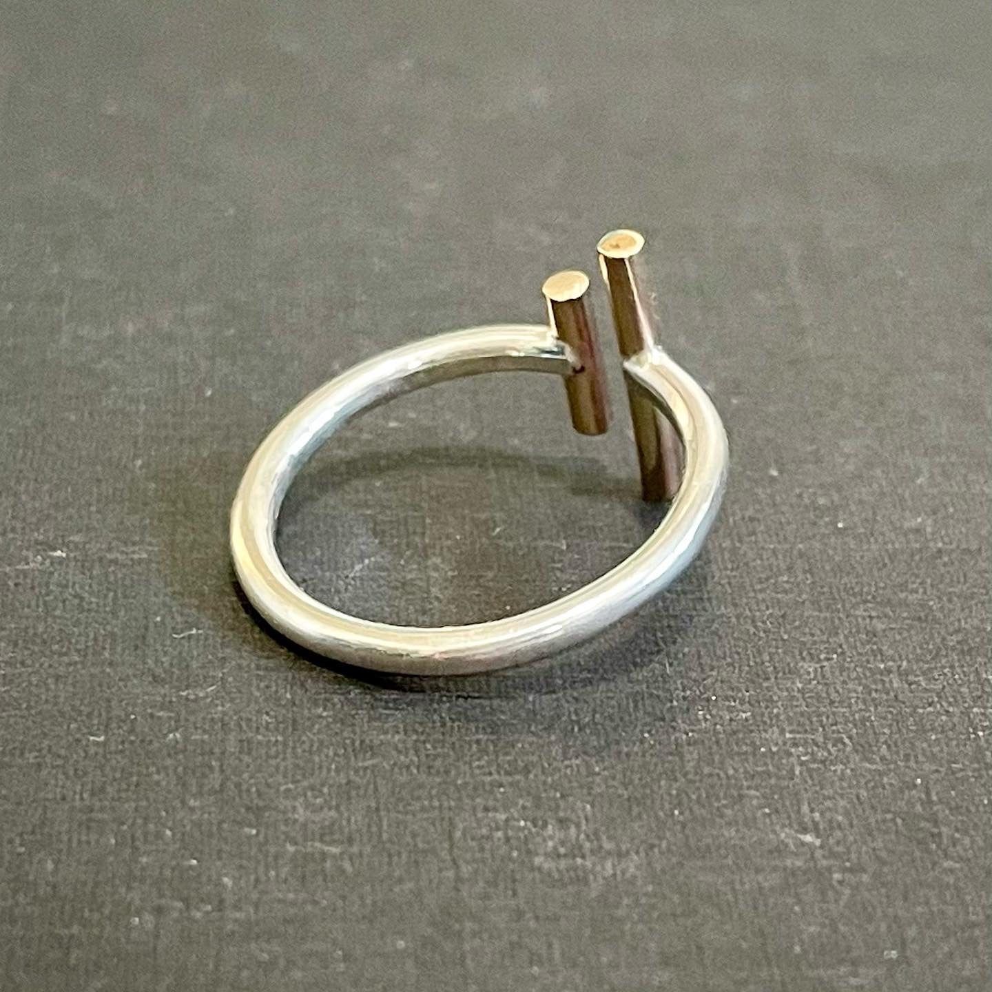 Bague Double Barre